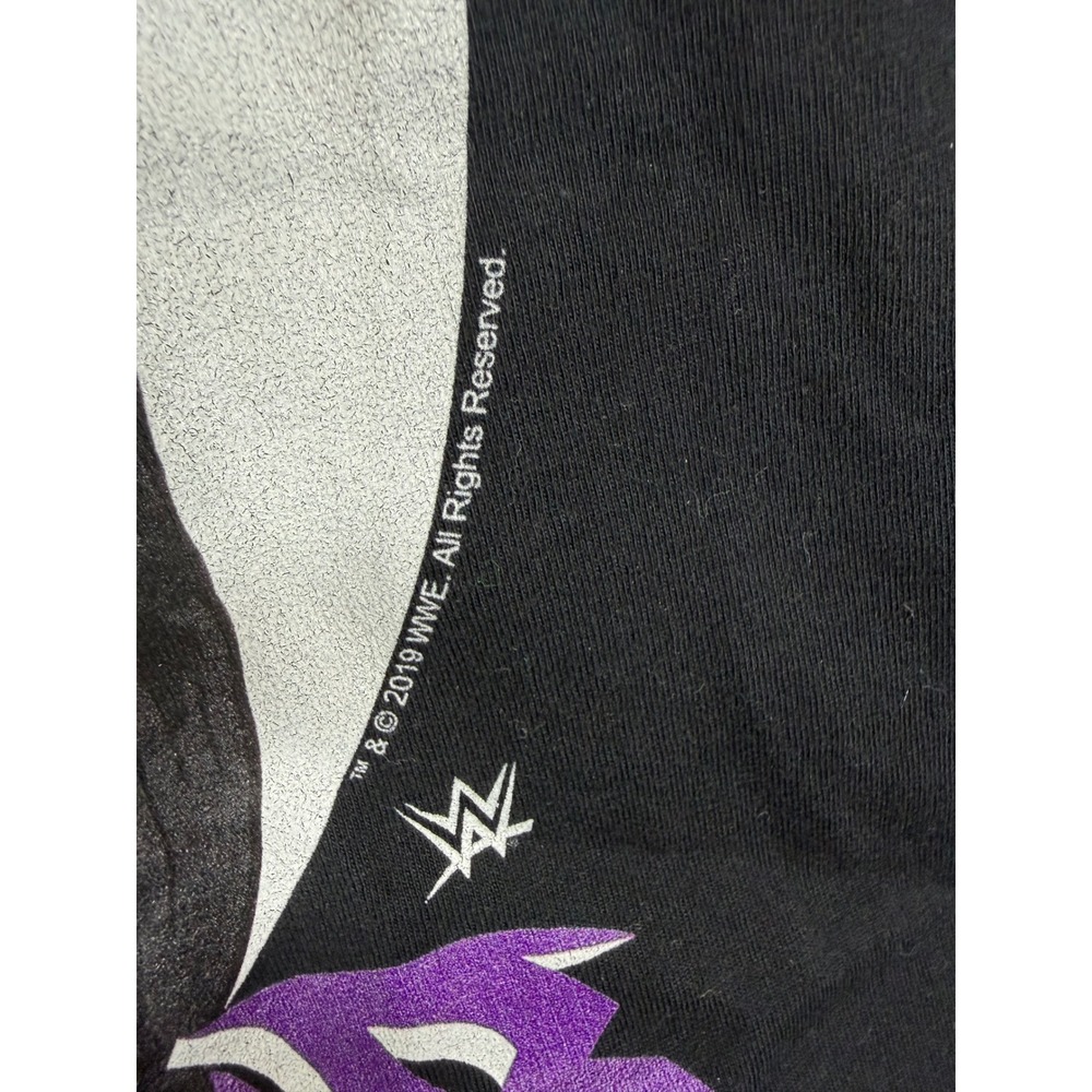 WWE Undertaker Graphic T Shirt Black Purple Wrestling 2019 Size Medium - Picture 3 of 3